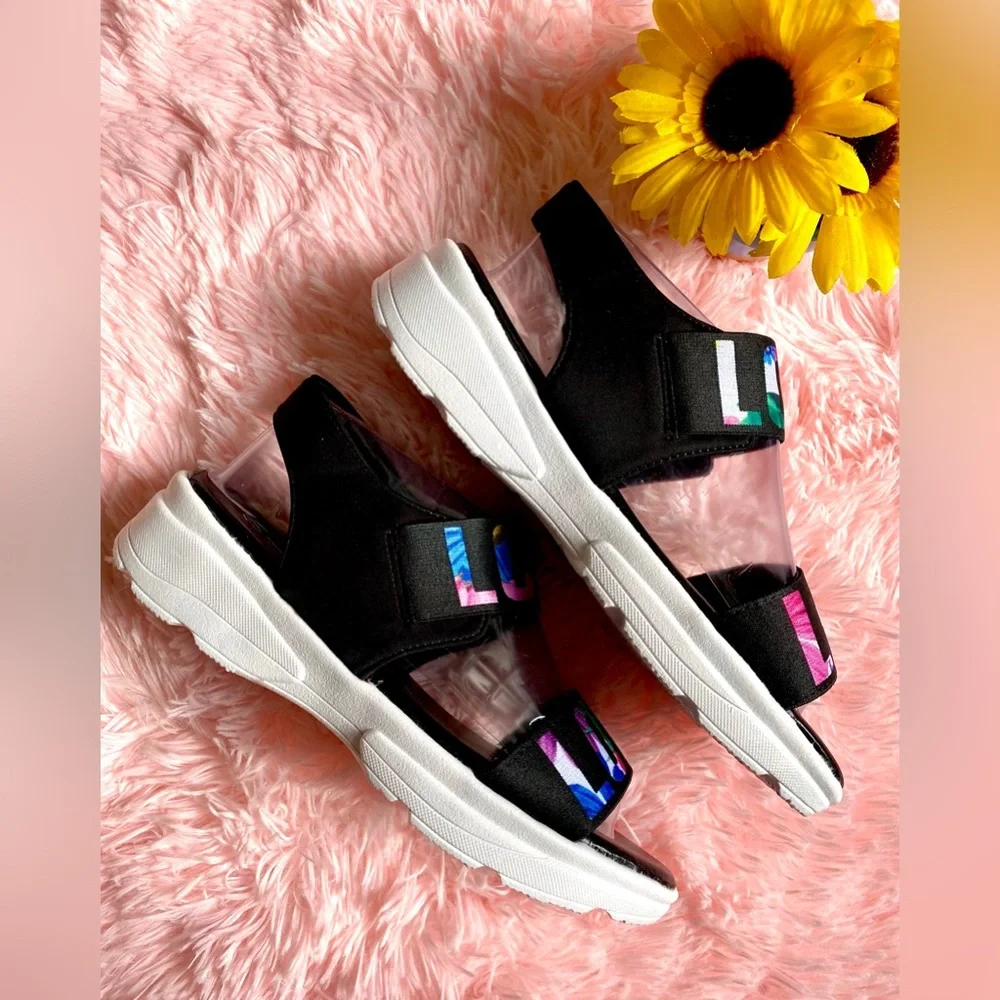 NIB SPORTY SANDALS MULTICOLOR - Picture 2 of 10